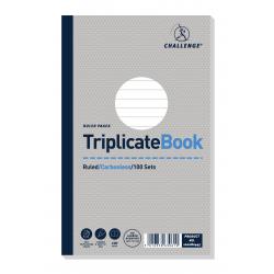 Challenge Carbonless Triplicate Book Feint Pack of 5