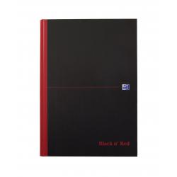 Black n Red A4 Pack 0f 5 Double Cash Casebound Notebook 