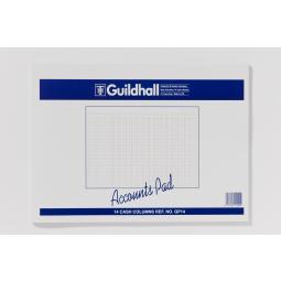 Guildhall Ruled Account Pad with 14 Cash Columns 60 Pages GP14Z