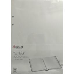 Rexel Twinlock Crown 3C Plain Refill Sheets 75840