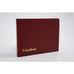 Guildhall Wages and Salaries Book for 18 Employees and 54 Weeks Maroon 149X203mm 