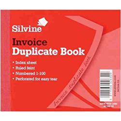 Silvine Duplicate Book (102x127mm) Invoice (Pack 12)