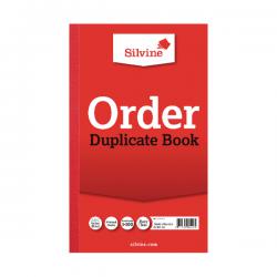 Silvine Duplicate Order Book 210x127mm Pack of 6
