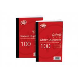 Value Duplicate Order Book Pre-Printed 210 x 130mm Pack of 5